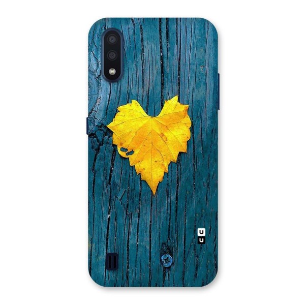 Yellow Leaf Back Case for Galaxy M01