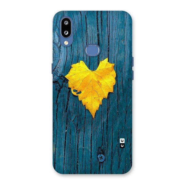 Yellow Leaf Back Case for Galaxy M01s