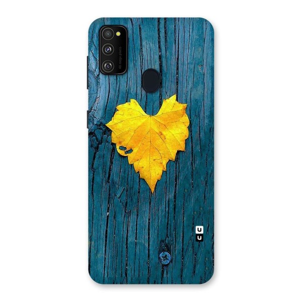 Yellow Leaf Back Case for Galaxy M21