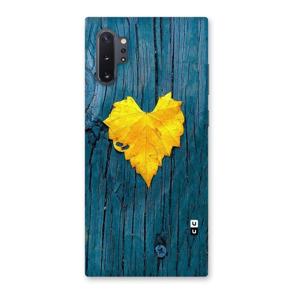 Yellow Leaf Back Case for Galaxy Note 10 Plus