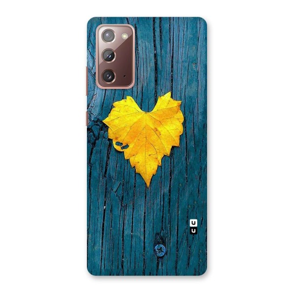 Yellow Leaf Back Case for Galaxy Note 20