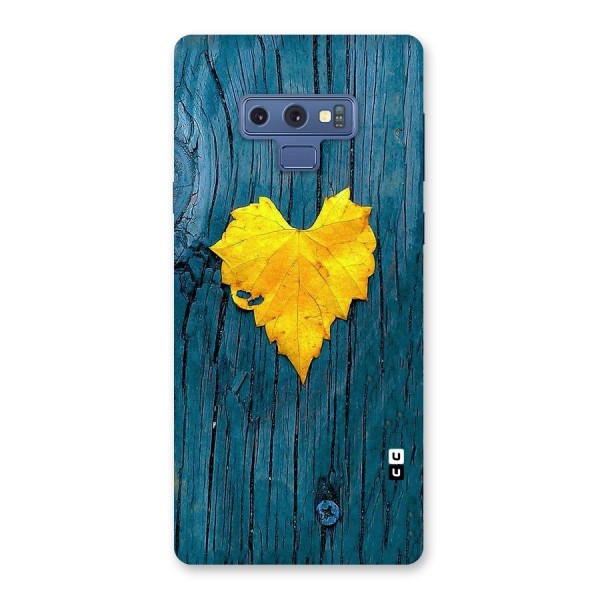 Yellow Leaf Back Case for Galaxy Note 9