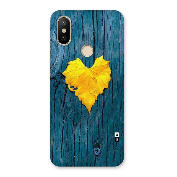 Yellow Leaf Back Case for Mi A2