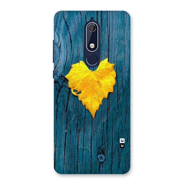 Yellow Leaf Back Case for Nokia 5.1