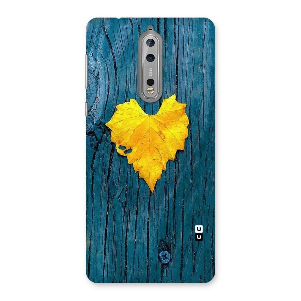 Yellow Leaf Back Case for Nokia 8