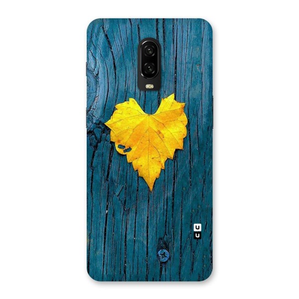 Yellow Leaf Back Case for OnePlus 6T