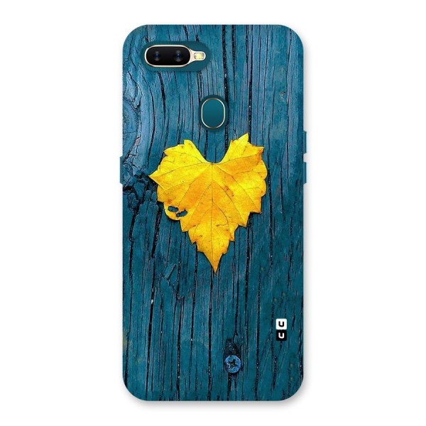 Yellow Leaf Back Case for Oppo A12