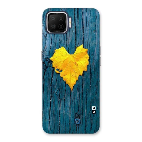 Yellow Leaf Back Case for Oppo F17