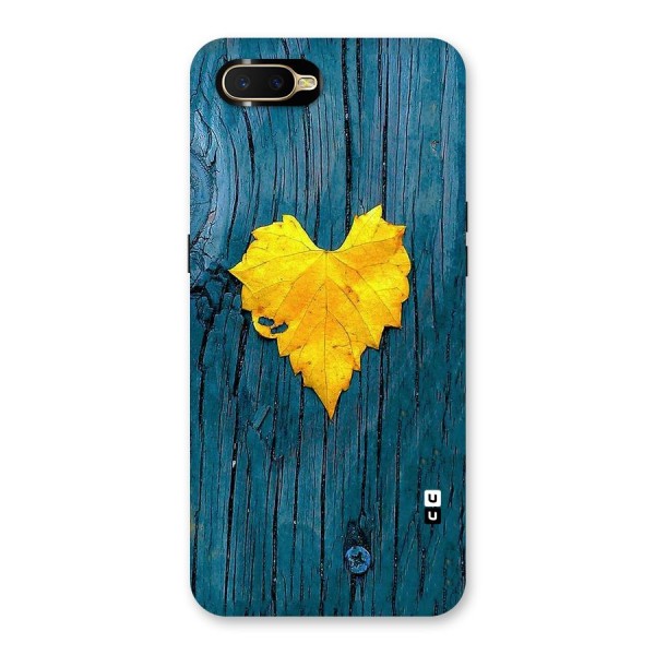 Yellow Leaf Back Case for Oppo K1