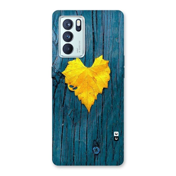 Yellow Leaf Back Case for Oppo Reno6 Pro 5G
