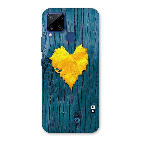 Yellow Leaf Back Case for Realme Narzo 30A