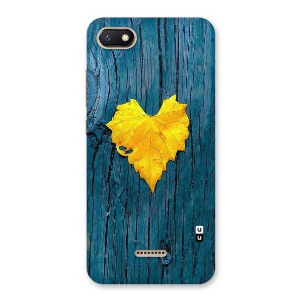 Yellow Leaf Back Case for Redmi 6A