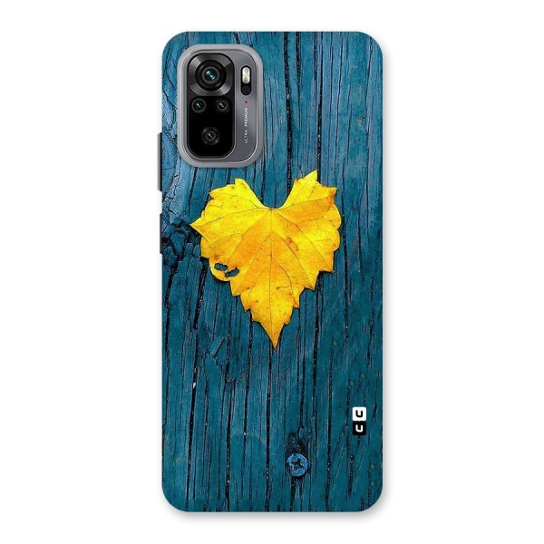 Yellow Leaf Back Case for Redmi Note 10