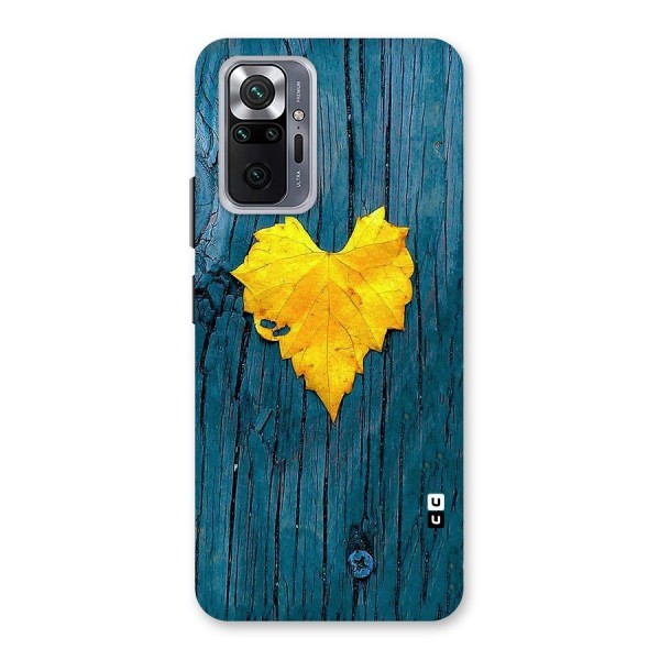 Yellow Leaf Back Case for Redmi Note 10 Pro