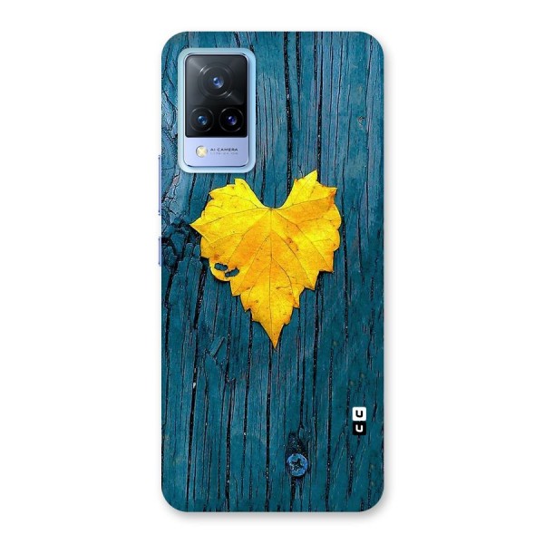 Yellow Leaf Back Case for Vivo V21 5G