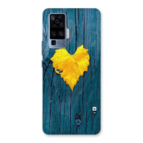 Yellow Leaf Back Case for Vivo X50 Pro