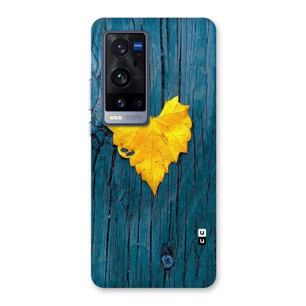 Yellow Leaf Back Case for Vivo X60 Pro Plus