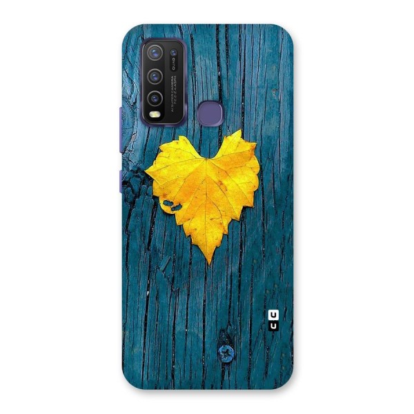 Yellow Leaf Back Case for Vivo Y30