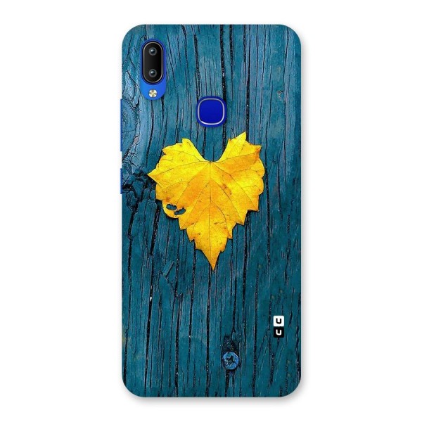 Yellow Leaf Back Case for Vivo Y91