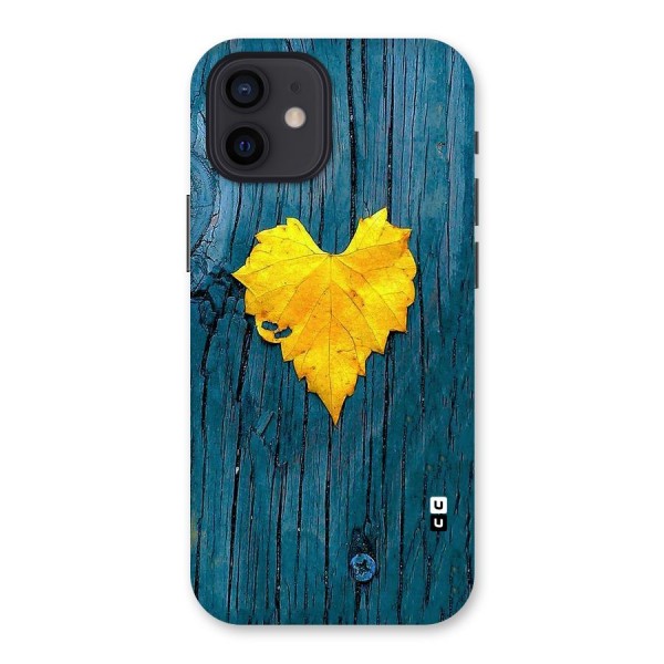 Yellow Leaf Back Case for iPhone 12