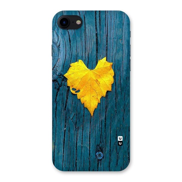 Yellow Leaf Back Case for iPhone SE 2020