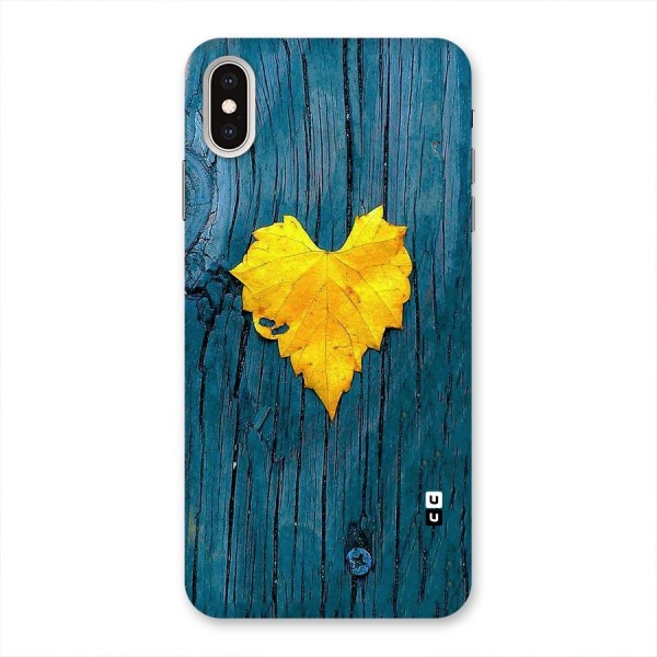 Yellow Leaf Back Case for iPhone XS Max