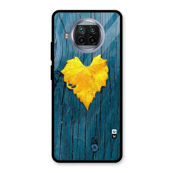 Yellow Leaf Glass Back Case for Mi 10i