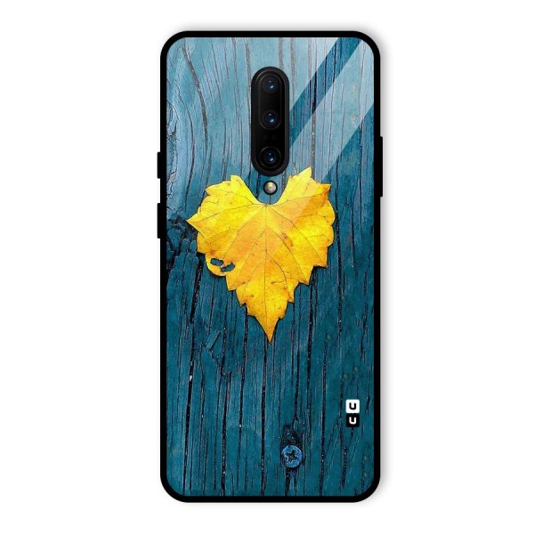 Yellow Leaf Glass Back Case for OnePlus 7 Pro