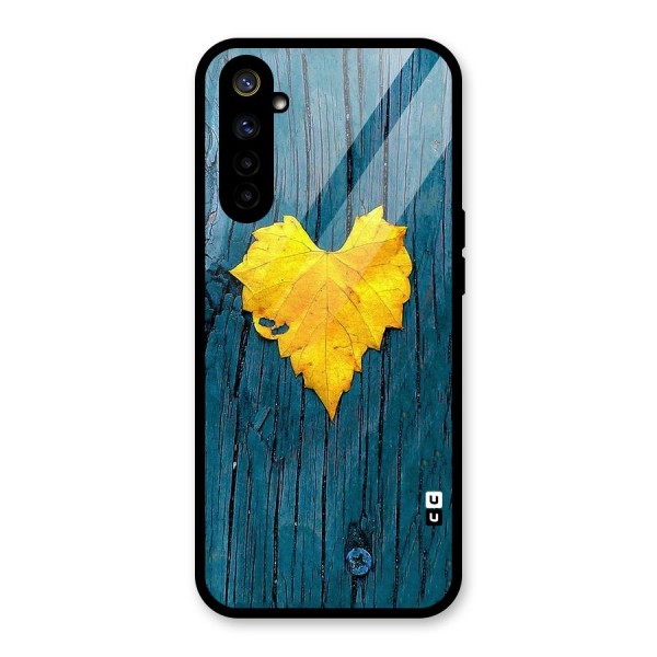 Yellow Leaf Glass Back Case for Realme 6