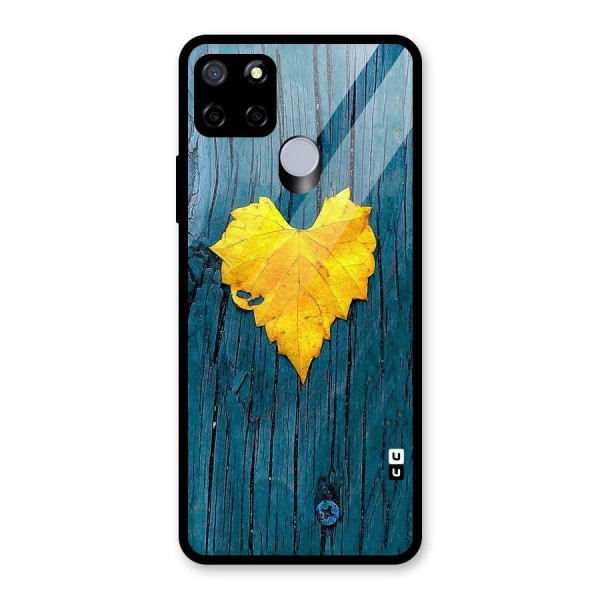 Yellow Leaf Glass Back Case for Realme C12