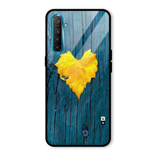 Yellow Leaf Glass Back Case for Realme XT