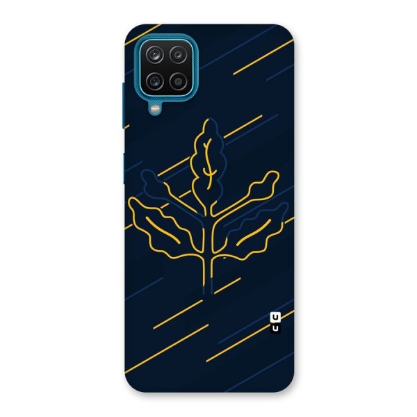 Yellow Leaf Line Back Case for Galaxy F12