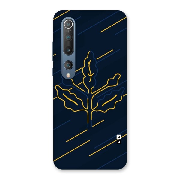 Yellow Leaf Line Back Case for Mi 10