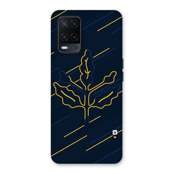 Yellow Leaf Line Back Case for Oppo A54