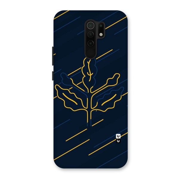 Yellow Leaf Line Back Case for Poco M2