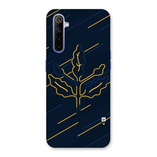 Yellow Leaf Line Back Case for Realme 6i