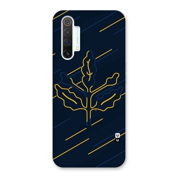 Yellow Leaf Line Back Case for Realme X3