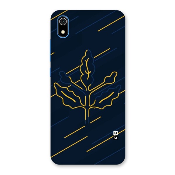 Yellow Leaf Line Back Case for Redmi 7A