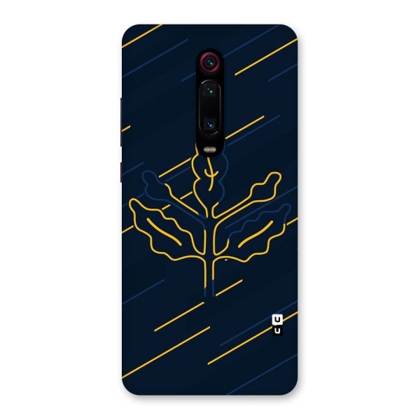 Yellow Leaf Line Back Case for Redmi K20 Pro