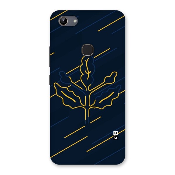 Yellow Leaf Line Back Case for Vivo Y81