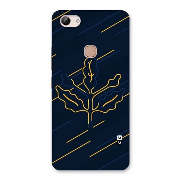 Yellow Leaf Line Back Case for Vivo Y83