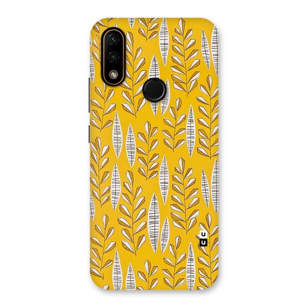 Yellow Leaf Pattern Back Case for Lenovo A6 Note