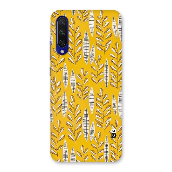 Yellow Leaf Pattern Back Case for Mi A3