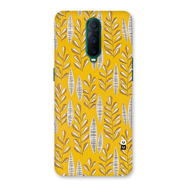 Yellow Leaf Pattern Back Case for Oppo R17 Pro