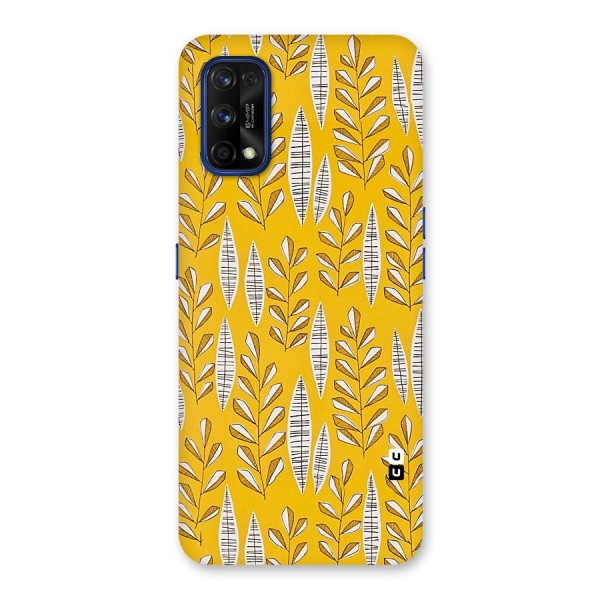 Yellow Leaf Pattern Back Case for Realme 7 Pro