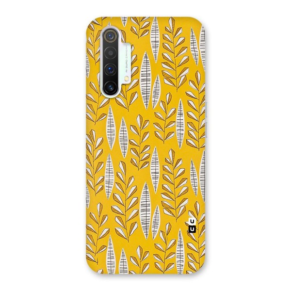 Yellow Leaf Pattern Back Case for Realme X3