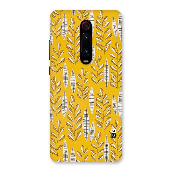 Yellow Leaf Pattern Back Case for Redmi K20 Pro