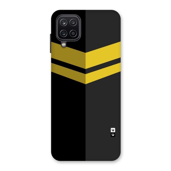 Yellow Lines Back Case for Galaxy A12