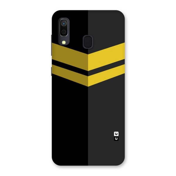 Yellow Lines Back Case for Galaxy A20