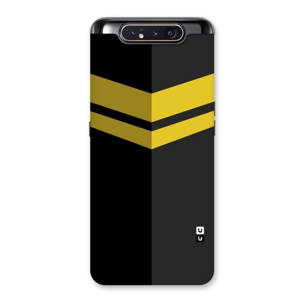 Yellow Lines Back Case for Galaxy A80